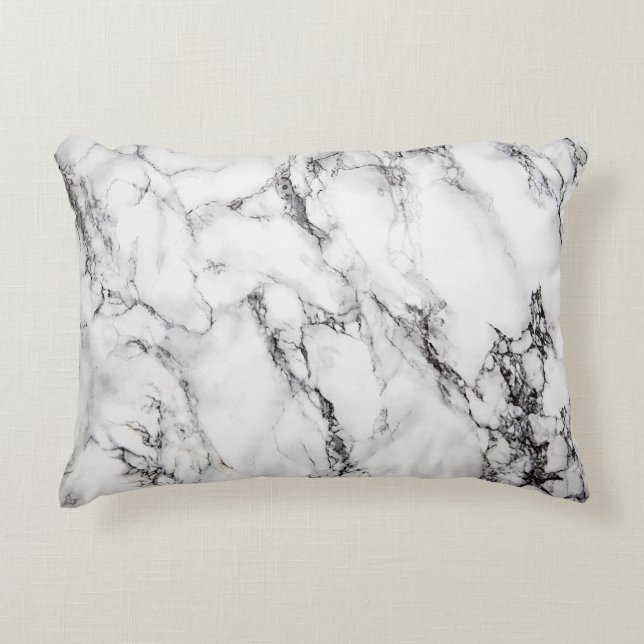 Marmorgewohnheit bürstete Polyester-Kissen 16" X12 Dekokissen (Vorderseite)
