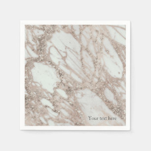 Marmorglasfenster Rose Rosa Gold Silber Designer S Serviette