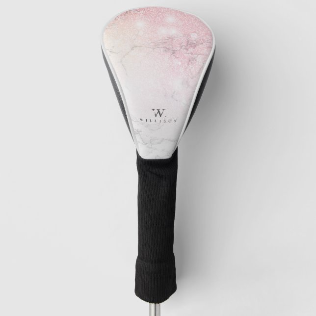 MarmorGlitzer Personalisiert Golf Headcover (Vorderseite)
