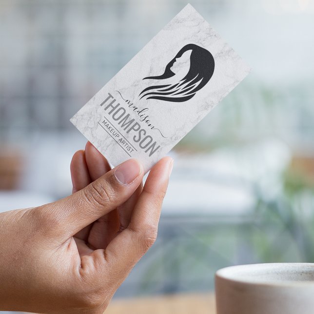 Marmorhair Stylist Business Card Visitenkarte (Von Creator hochgeladen)