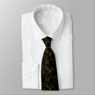 Marmorhochzeit in Schwarz-Gold-Glitzer Krawatte