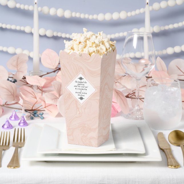 Marmorierte Rose Geschenkschachtel (Hochzeit)
