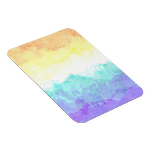 Marmorierte Swirly Boho Abstract Genderfaun Pride- Magnet