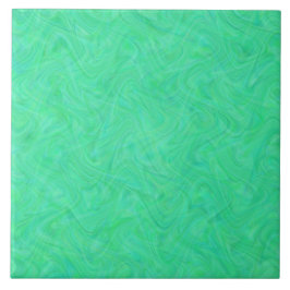 Marmoriertes Grün-Blau-Muster Fliese