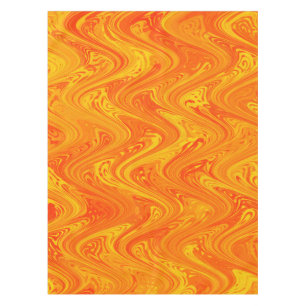 Marmorierung Orange Gelb Rot Muster Tischdecke