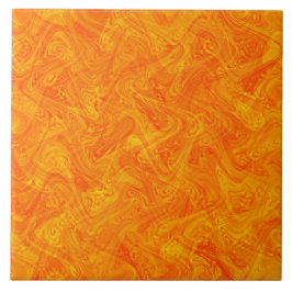 Marmorierung Orange Gelbes Muster Fliese
