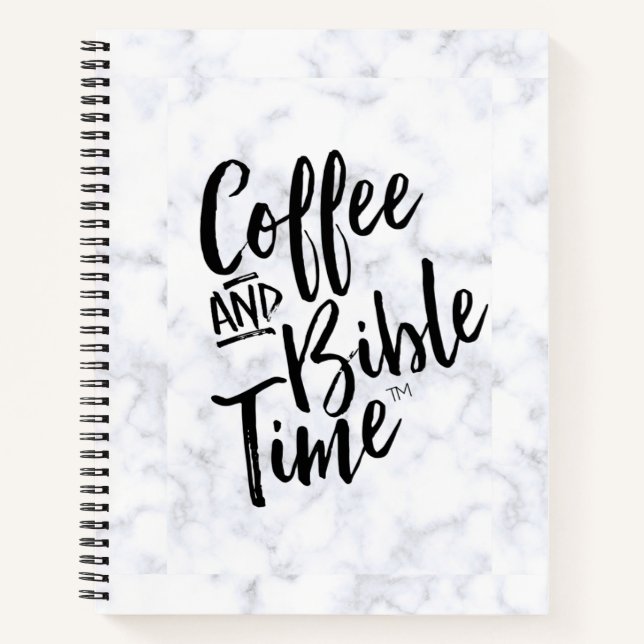 Marmorjournal für Kaffee und Bibelzeit Notizbuch (Vorderseite)