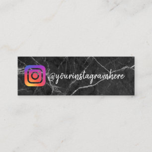 Marmorkarte für Social Media Mini Visitenkarte