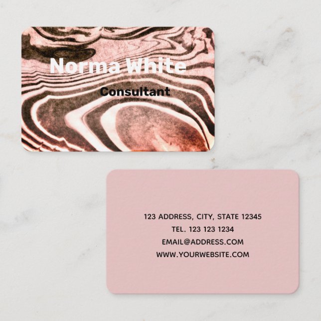 Marmorkarte Visitenkarte (Vorne/Hinten)