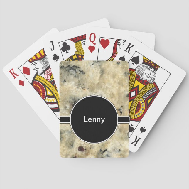 Marmorkartenstapeles Spielkarten (Rückseite)