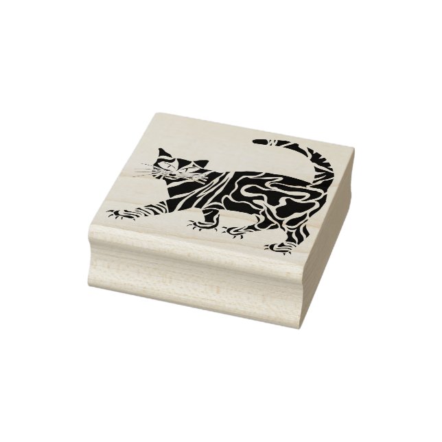 Marmorkatzenkunst-Briefmarke Gummistempel (Stempel)