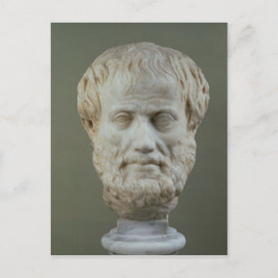Marmorkopf von Aristoteles Postkarte