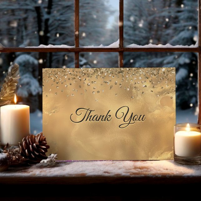 Marmorkunst aus niedlichem Rotgold Dankeskarte (Von Creator hochgeladen)