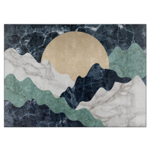 Marmorlandschaft Schneidebrett