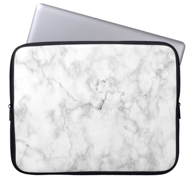 MARMORlaptop-Rechtssache | Minimalistisch + Modern Laptopschutzhülle (Vorderseite)