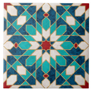 Marmormarmor, marokkanisches Mosaik, Aquamarin Fliese