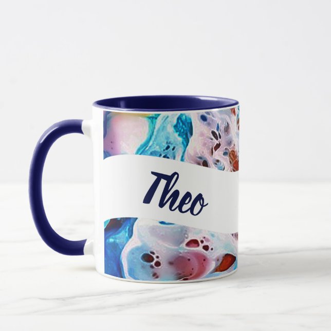 Marmormarmor personalisierte Kaffeemaschine Tasse (Links)