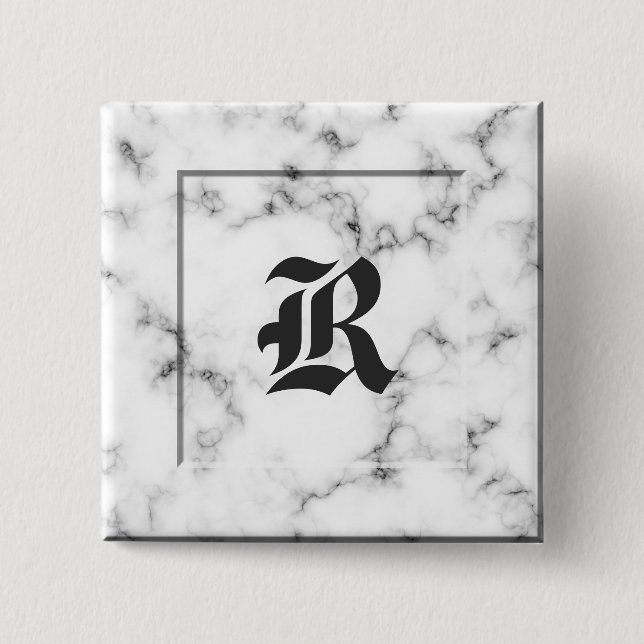 Marmormonogramm Button (Vorderseite)