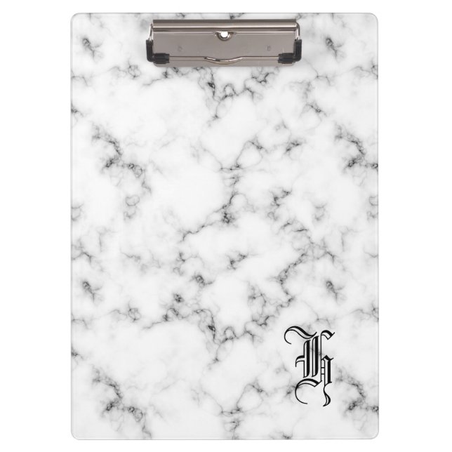 Marmormonogramm Klemmbrett (Vorderseite)