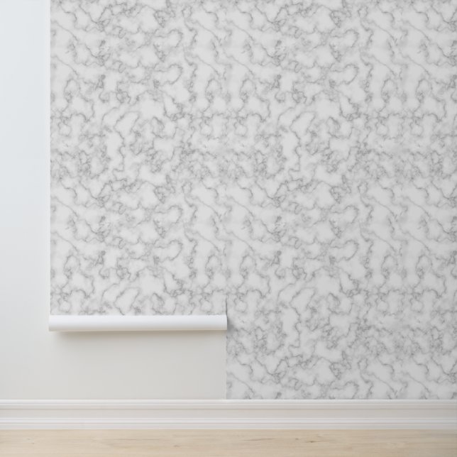 Marmormuster Einfache Minimalistische Moderne Grau Tapete (Anwendung)