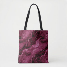 Marmormuster in dunklen Magenta und rosa Tasche