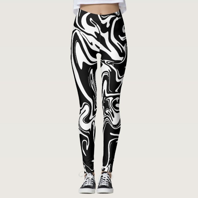 Marmormuster Leggings (Vorderseite)