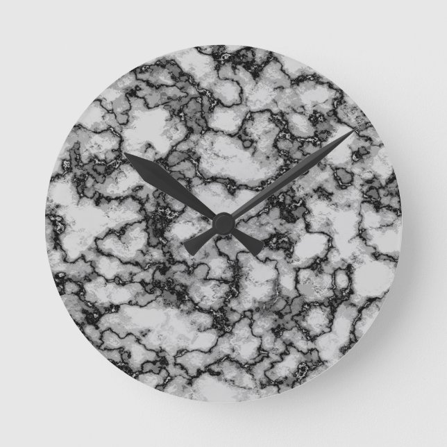  Marmormuster  Runde Wanduhr (Vorderseite)