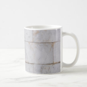 Marmormuster weiß und braun Keramik Graustein Kaffeetasse