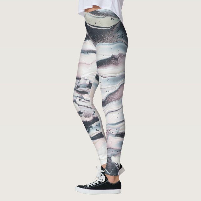 Marmornde v-Ernte Leggings (Links)