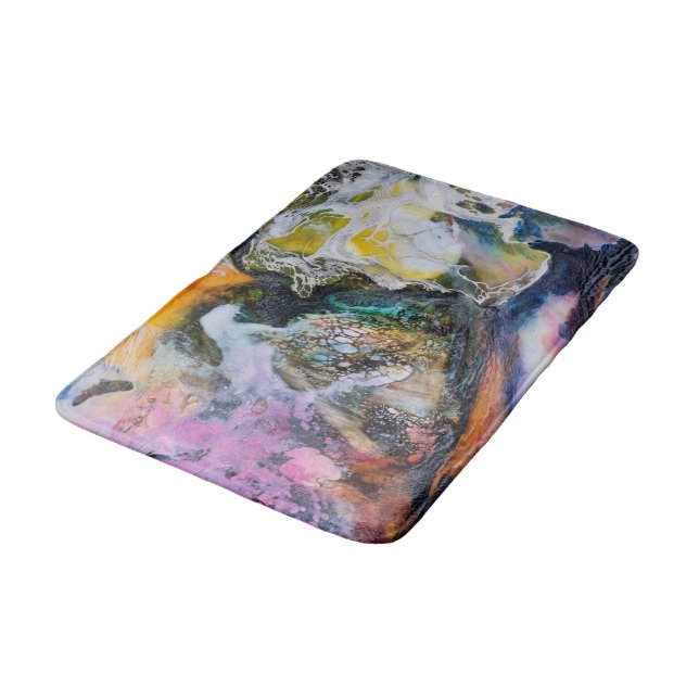 Marmorombre Badematte (Schrägansicht)