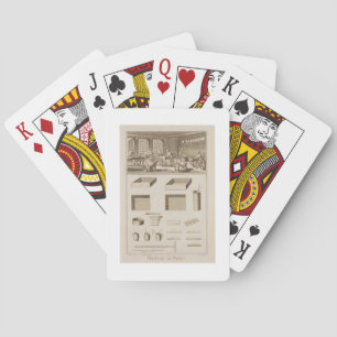 Marmorpapier aus der Enzyklopädie von Denis D. Spielkarten
