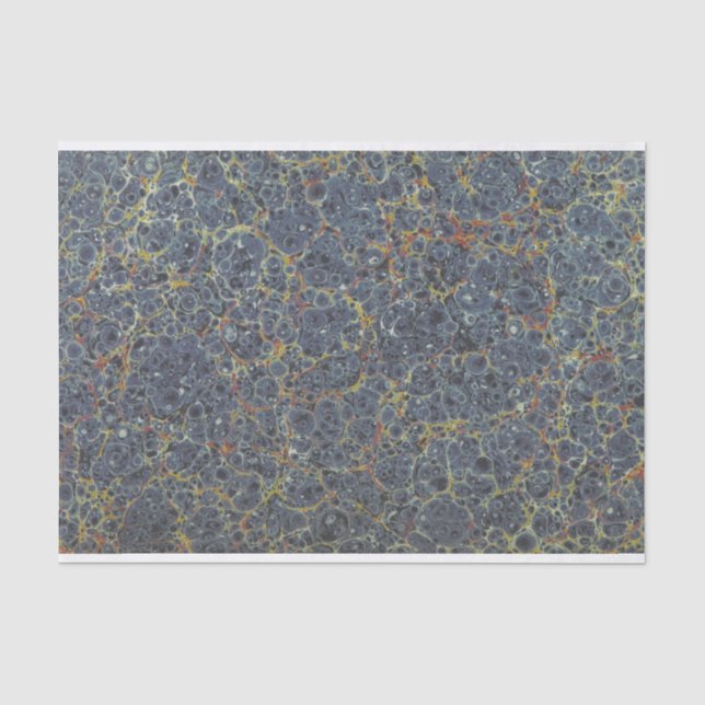 Marmorpapier blau seidenpapier (Vorderseite)