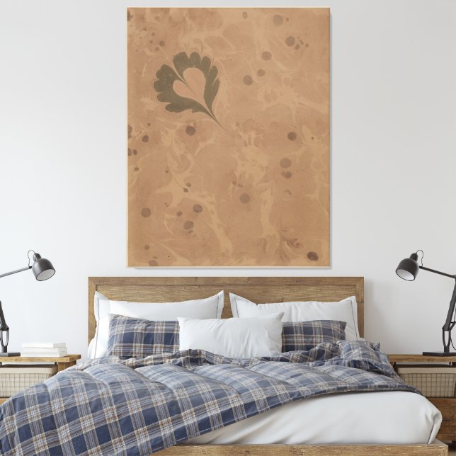 Marmorpapier Leinwanddruck (Insitu (Schlafzimmer))