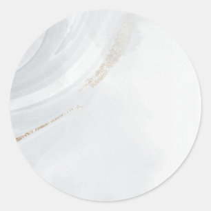 Marmorpastel Stone Texture Classic Round Stickers