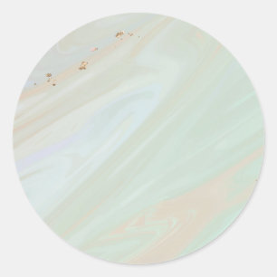 Marmorpastel Stone Texture Classic Round Stickers