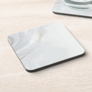 Marmorpastel Stone Texture Glitzer Wasserfarbe Getränkeuntersetzer