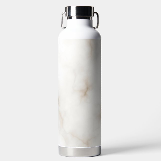 Marmorpastel Stone Texture Glitzer Wasserfarbe Trinkflasche (Vorderseite)