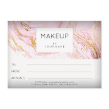 Marmorrosa Rose Makeup Beauty Certificate Geschenk