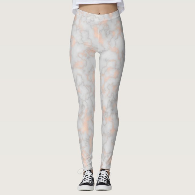MarmorRosengold Leggings (Vorderseite)