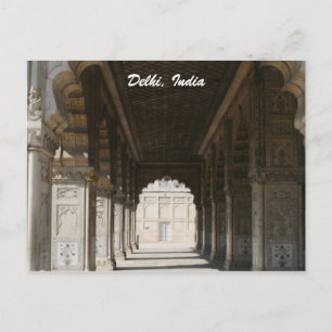 Marmorsäulen aus Delhi Postkarte