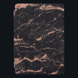 Marmorschwarz Stone Kupfer Rose Abstrakt Lux iPad Pro Cover<br><div class="desc">florenceK Design minimal und elegant</div>