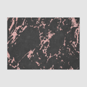 Marmorstein aus schwarzem und rosa Glitzer Seidenpapier