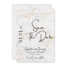 Marmorstein und Gold Save the Date