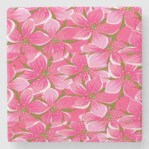 Marmorstein Untersetzer Floral