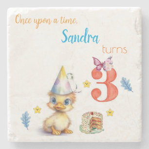 Marmorstein Untersetzer Happy BirthdayCute Chick C