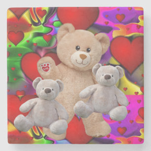 Marmorstein Untersetzer Valentine's Day Teddy Bear
