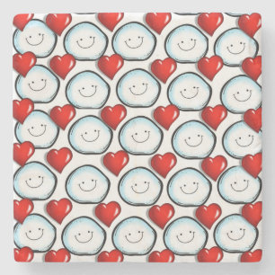 Marmorstein Untersetzer Valentinstag