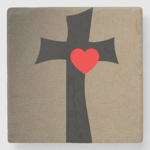 Marmorstein Untersetzer Valentinstag