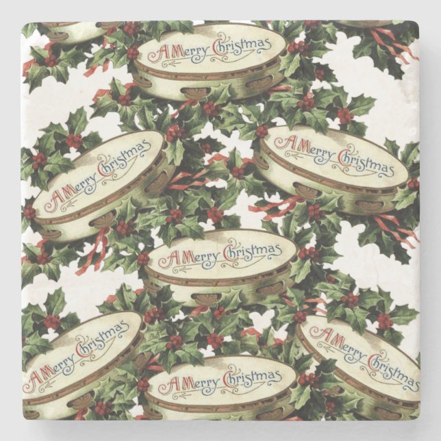 Marmorstein Untersetzer Weihnachten (Vorderseite)