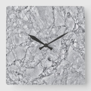 Marmorsteinmuster Acrylwand Uhr